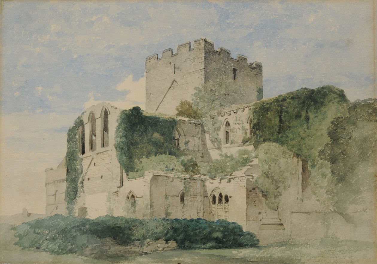 Klasztor Lanercost, 1850-58 (wc na papierze) autorstwa William James Blacklock
