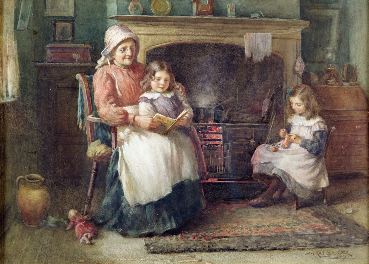 Bajka na dobranoc, 1910 autorstwa William Kay Blacklock