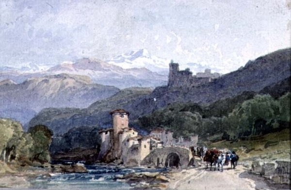 Ulica Aquila, XIX w. autorstwa William Leighton Leitch