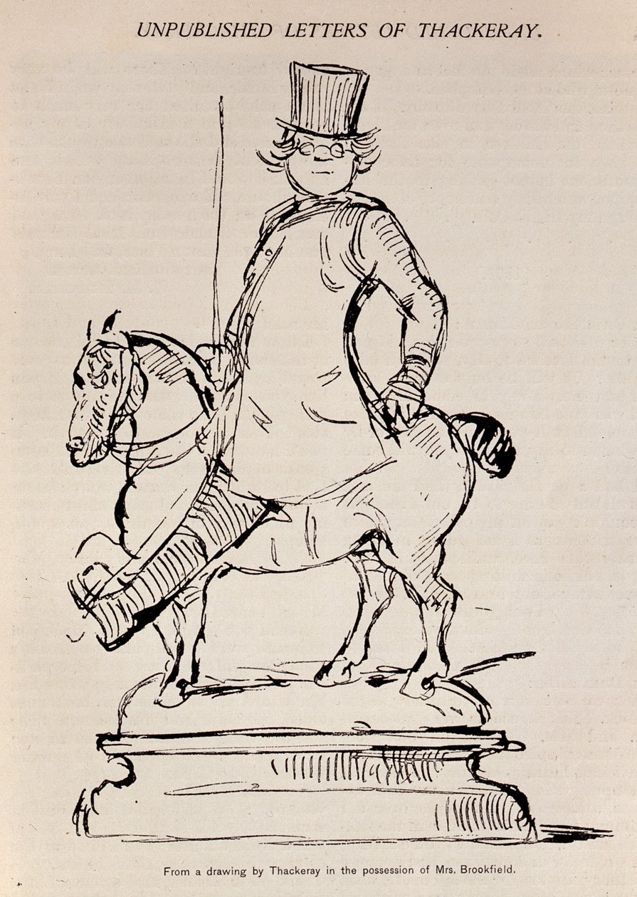 Karykatura Autoportret autora, ilustracja z „Scribner