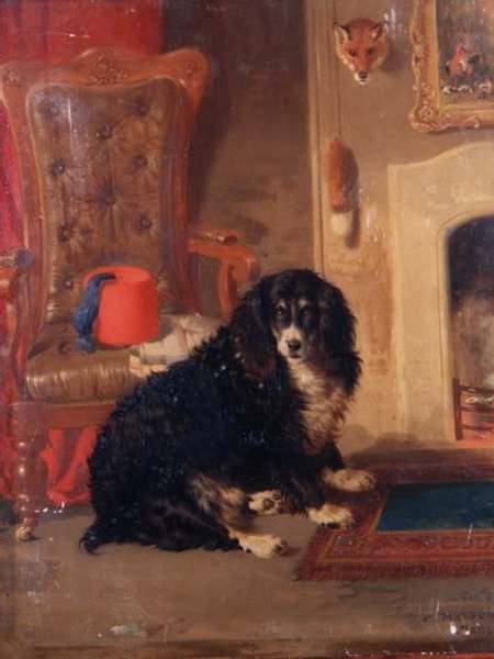 Przy jego krześle mistrzów, 1850 (panel) autorstwa William Malbon