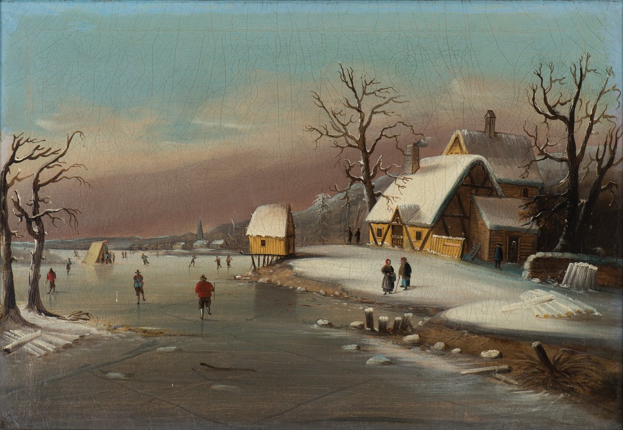 Gry na lodzie, 1855 autorstwa William Matthew Prior
