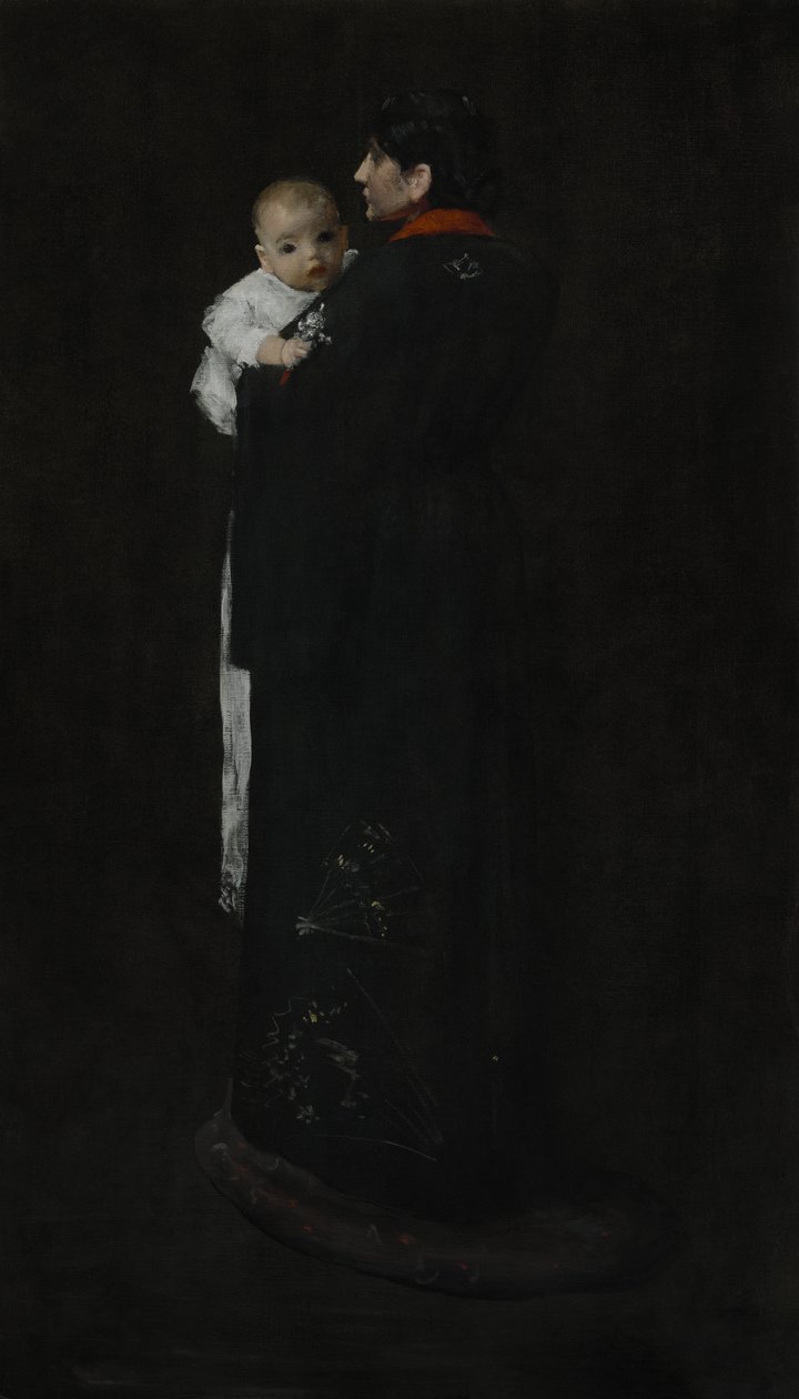 Matka i dziecko (pierwszy portret) 1888 autorstwa William Merritt Chase