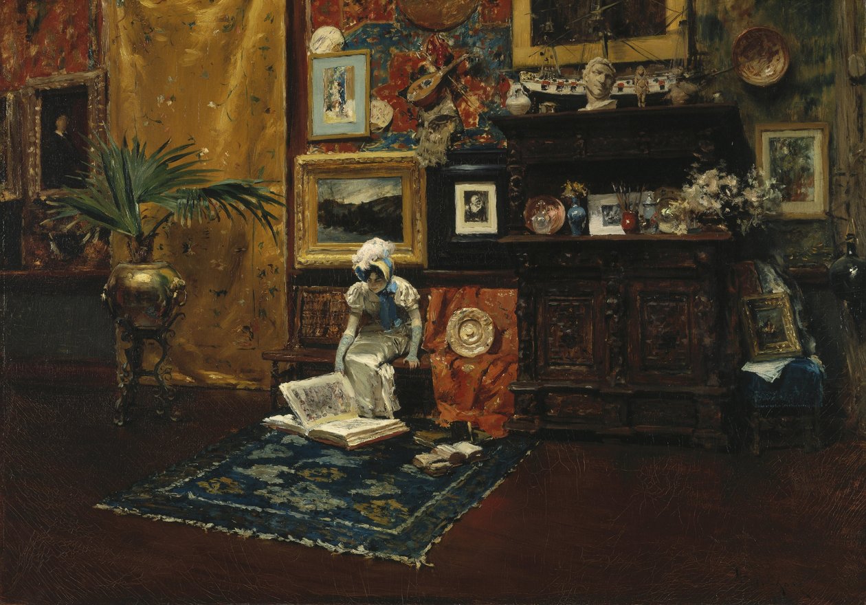 Wnętrze studia autorstwa William Merritt Chase
