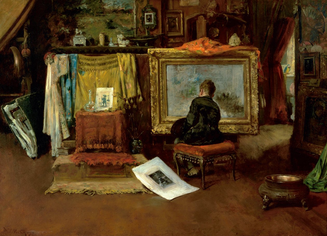 Pracownia wewnętrzna, Dziesiąta Ulica, 1882 r. autorstwa William Merritt Chase