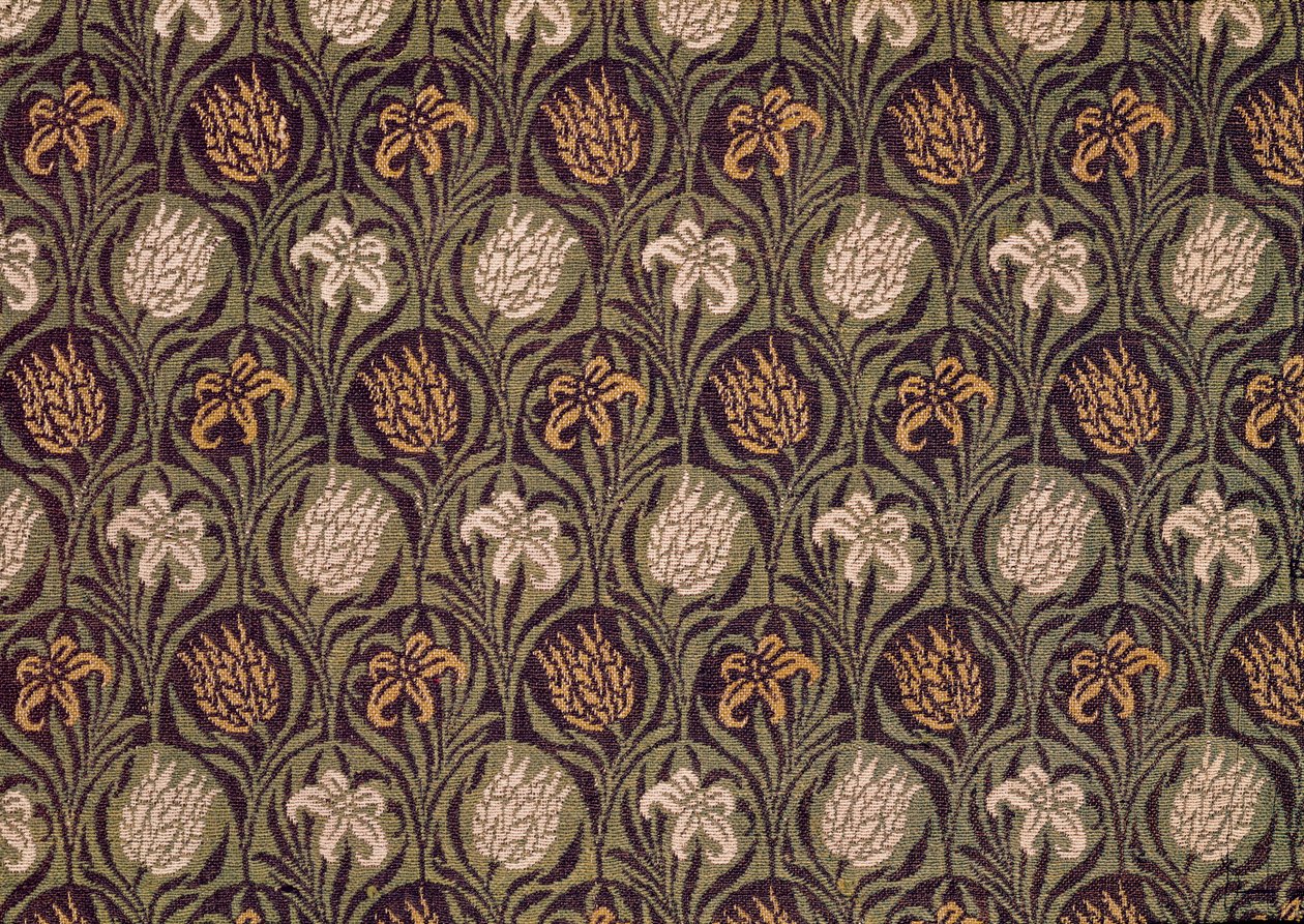Fragment dywanu Ingrain, ok. 1870 (wełna) autorstwa William Morris