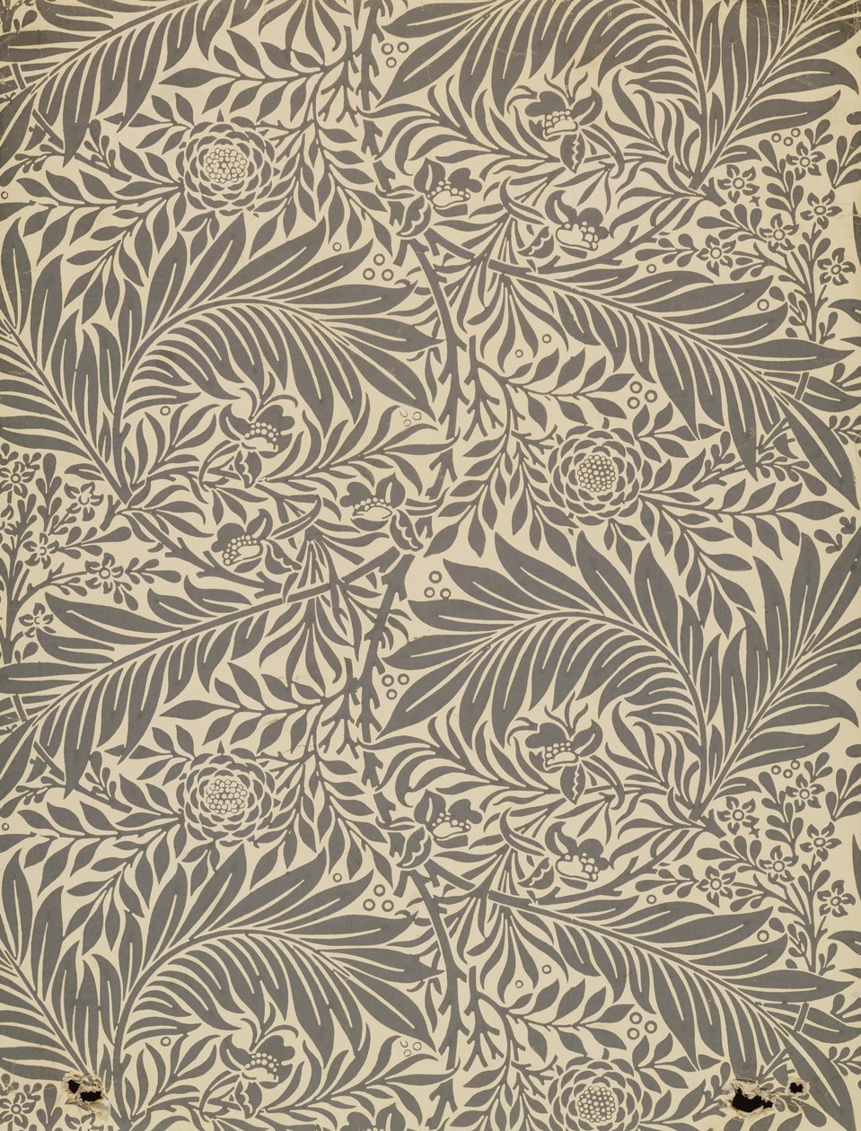 Larkspur, projekt tapety, 1872 autorstwa William Morris
