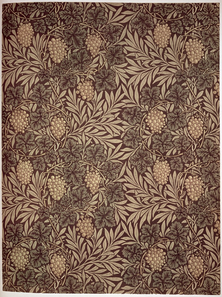 Projekt tapety „Winorośl”, 1873 autorstwa William Morris