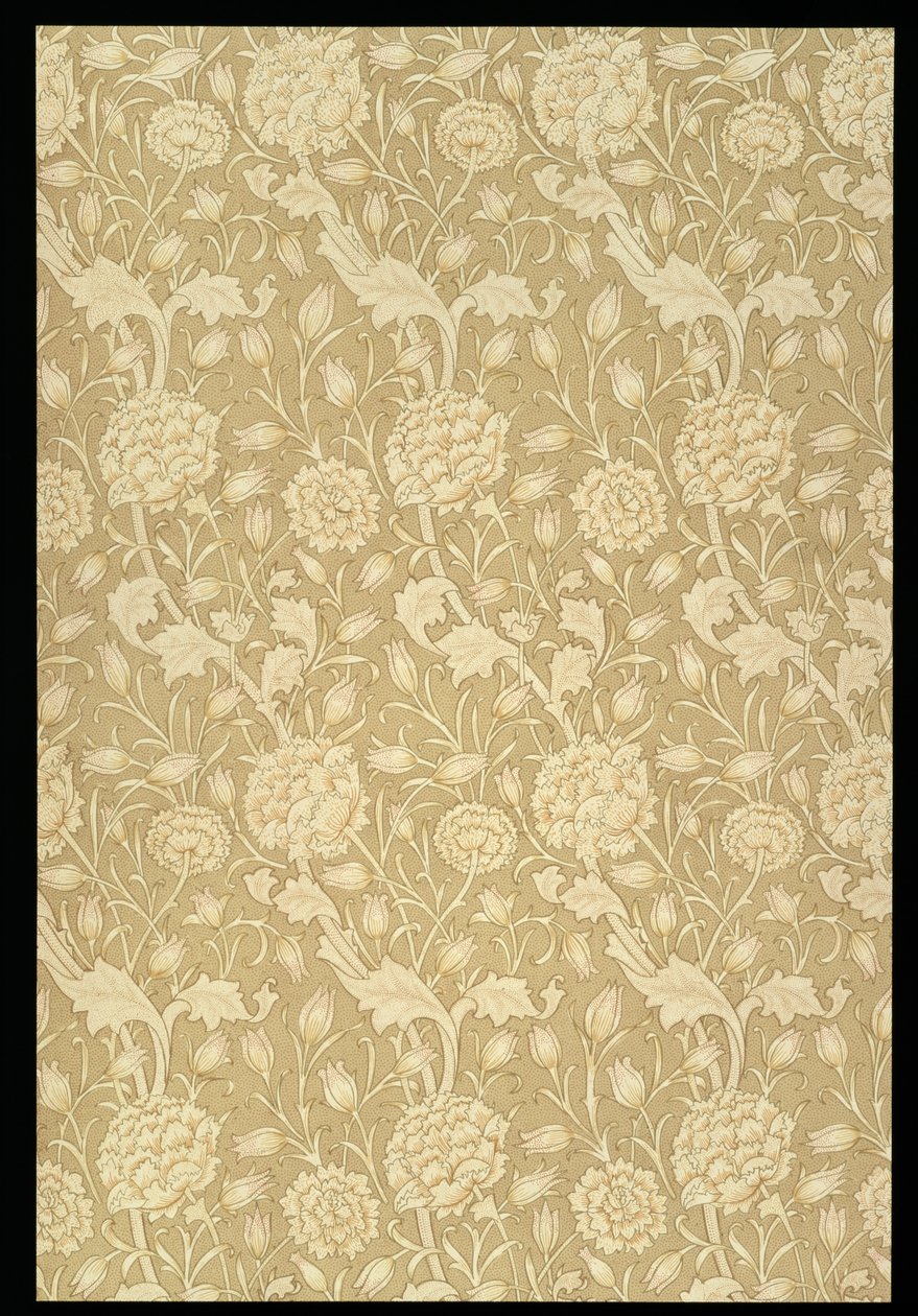 Projekt tapety „Dziki Tulipan”, 1884 autorstwa William Morris