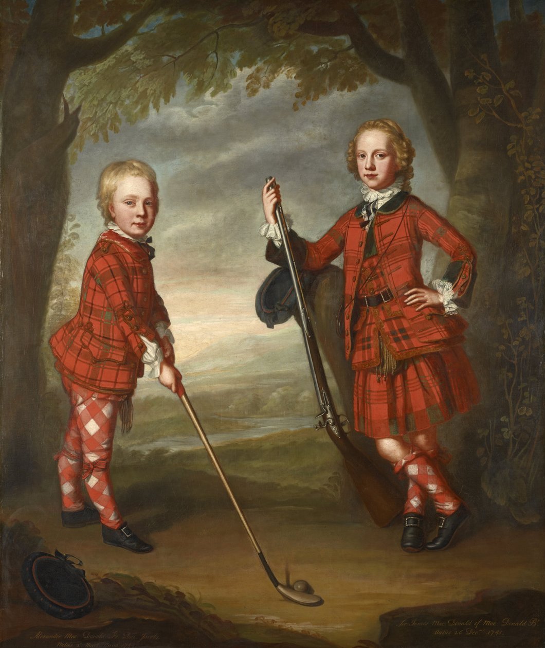 Sir James Macdonald i Sir Alexander Macdonald autorstwa William Mosman