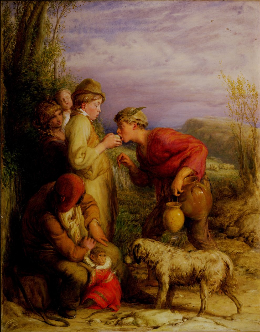 Dawanie kęsa autorstwa William Mulready
