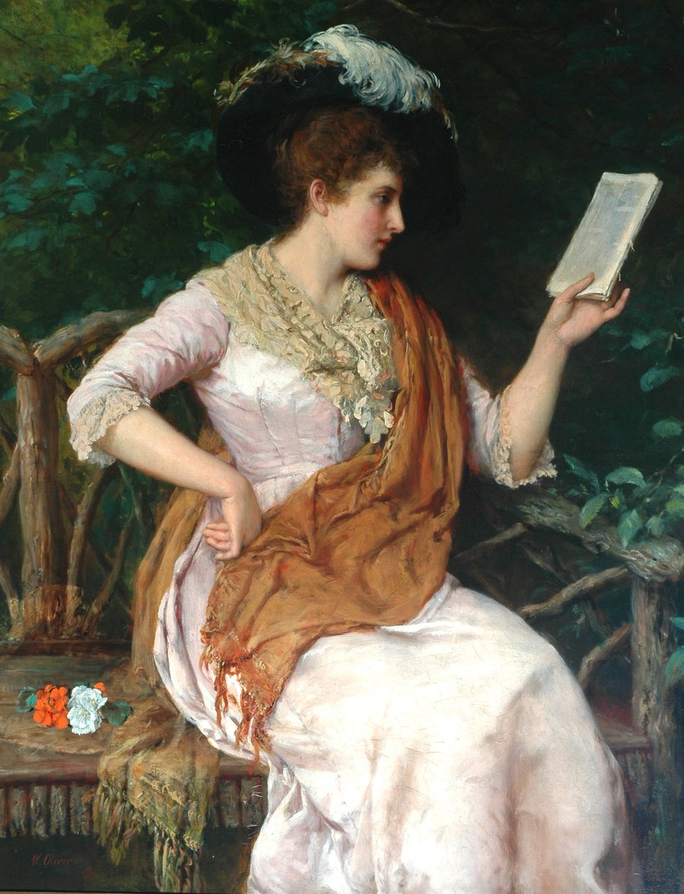 Portret damy autorstwa William Oliver