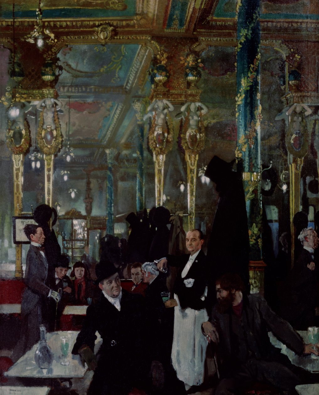 Cafe Royal, Londyn, 1912 autorstwa William Orpen