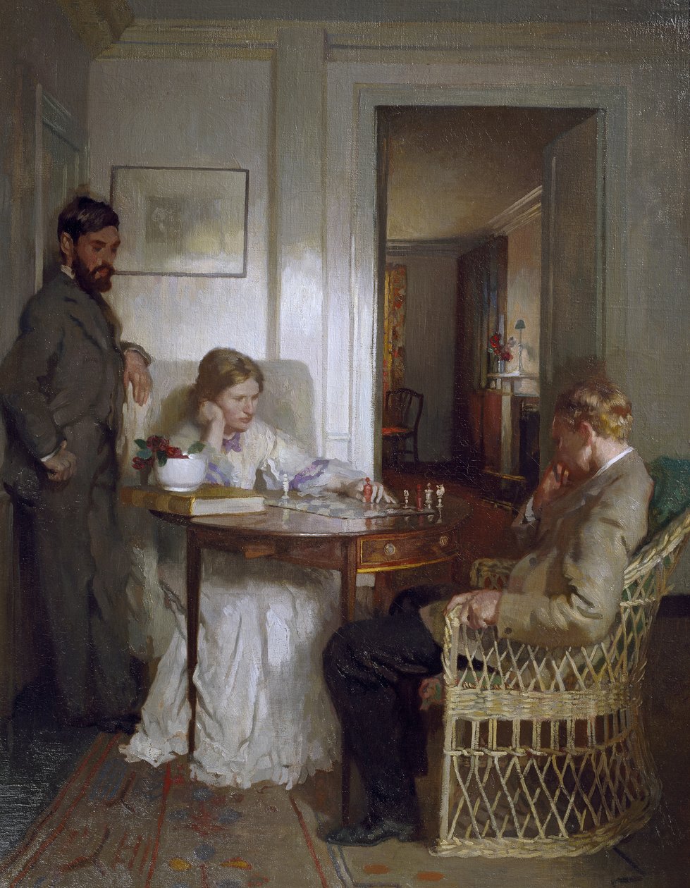 Szachiści, przed 1902 r. autorstwa William Orpen