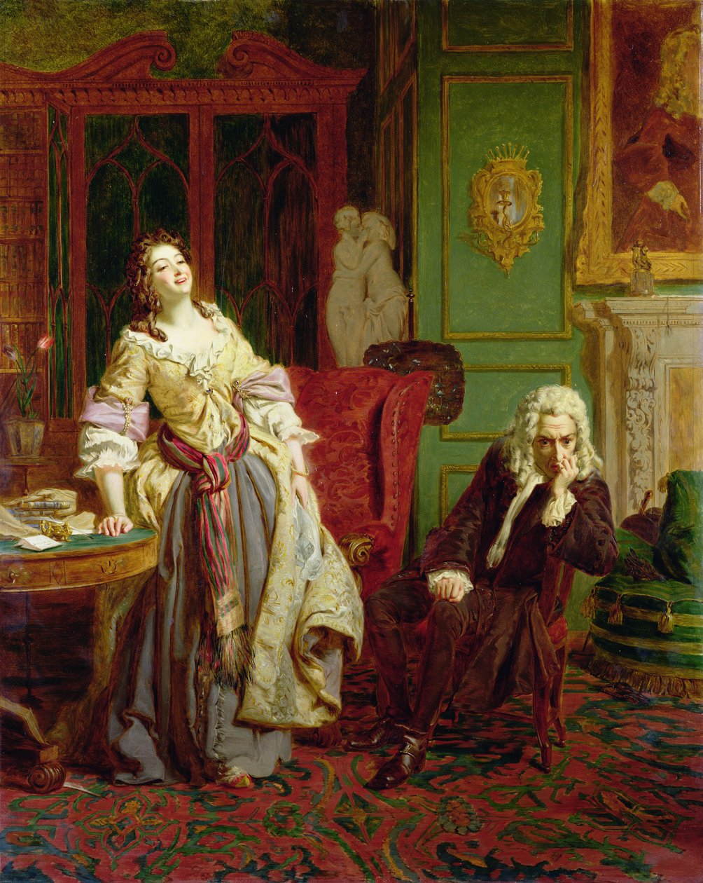 Odrzucony poeta (panel) autorstwa William Powell Frith