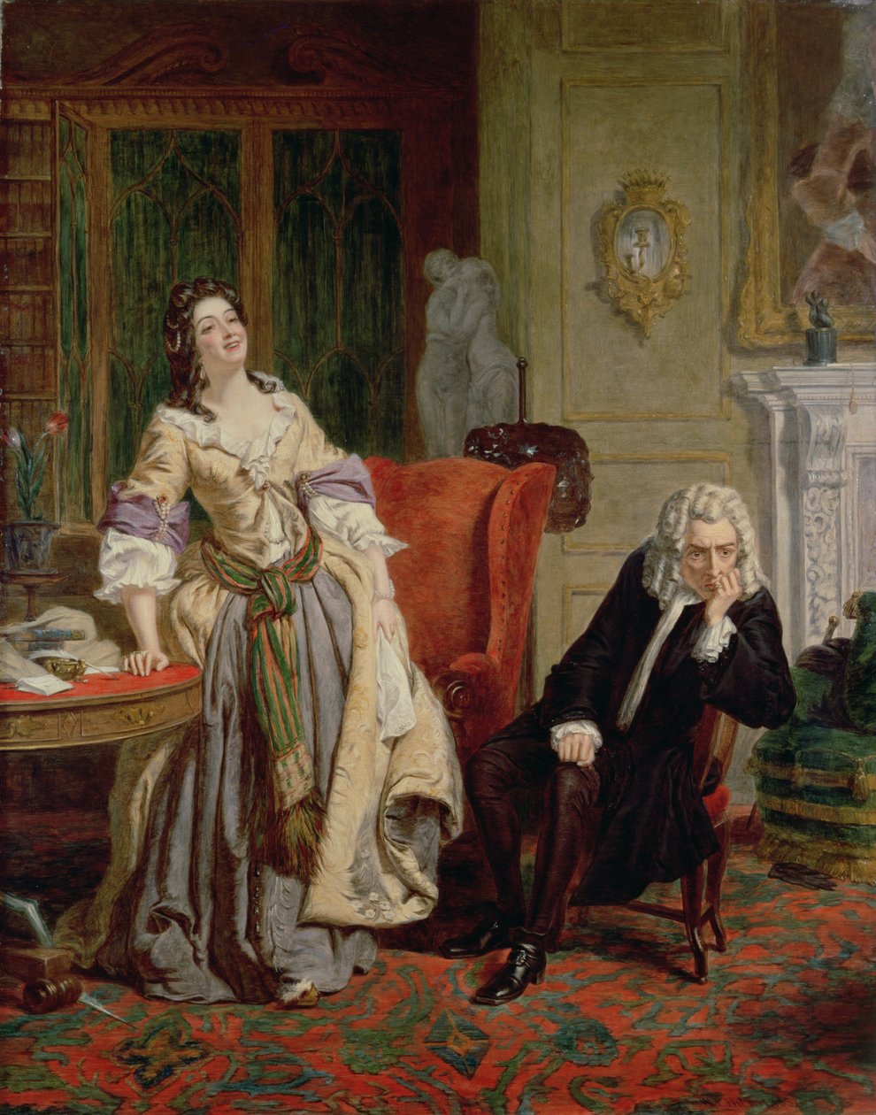 Odrzucony poeta: Alexander Pope i Lady Mary Wortley Montagu w 1863 r. autorstwa William Powell Frith