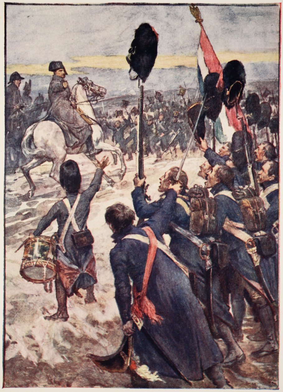 „Żołnierze, ta bitwa musi być grzmotem”, płyta z „Historia Francji” Mary MacGregor, 1920 (kolorowa lito) autorstwa William Rainey
