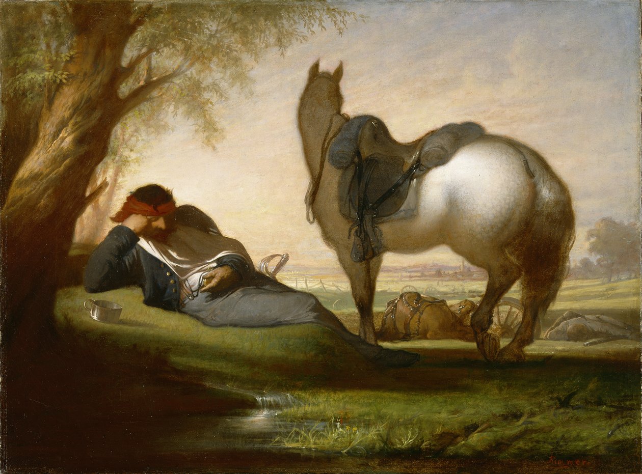 Scena wojny domowej, c.1870-71 autorstwa William Rimmer