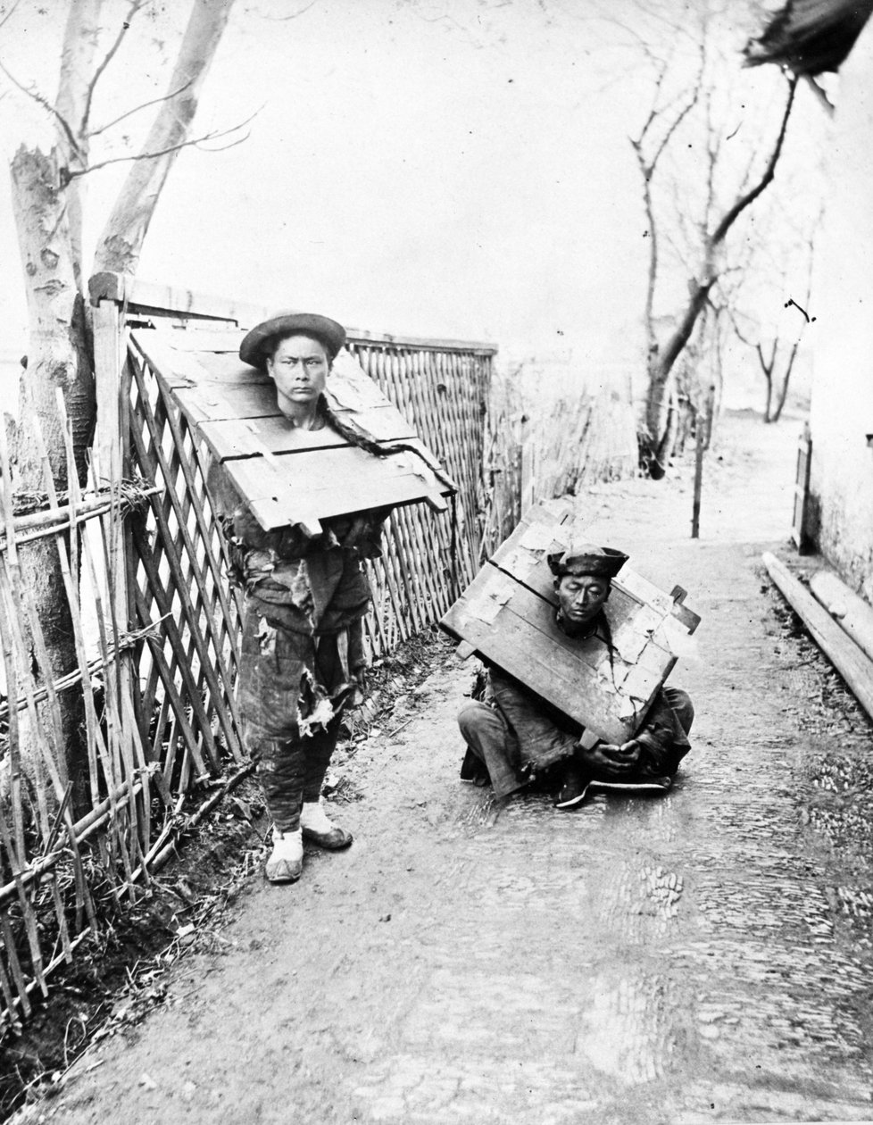Chińscy więźniowie, ok.1880 autorstwa William Saunders