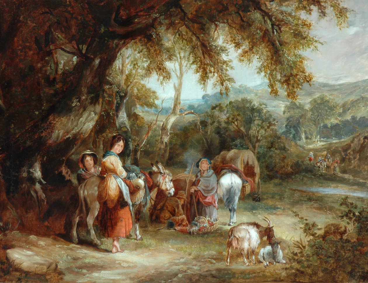 Obóz Cyganów, 1788 autorstwa William Shayer