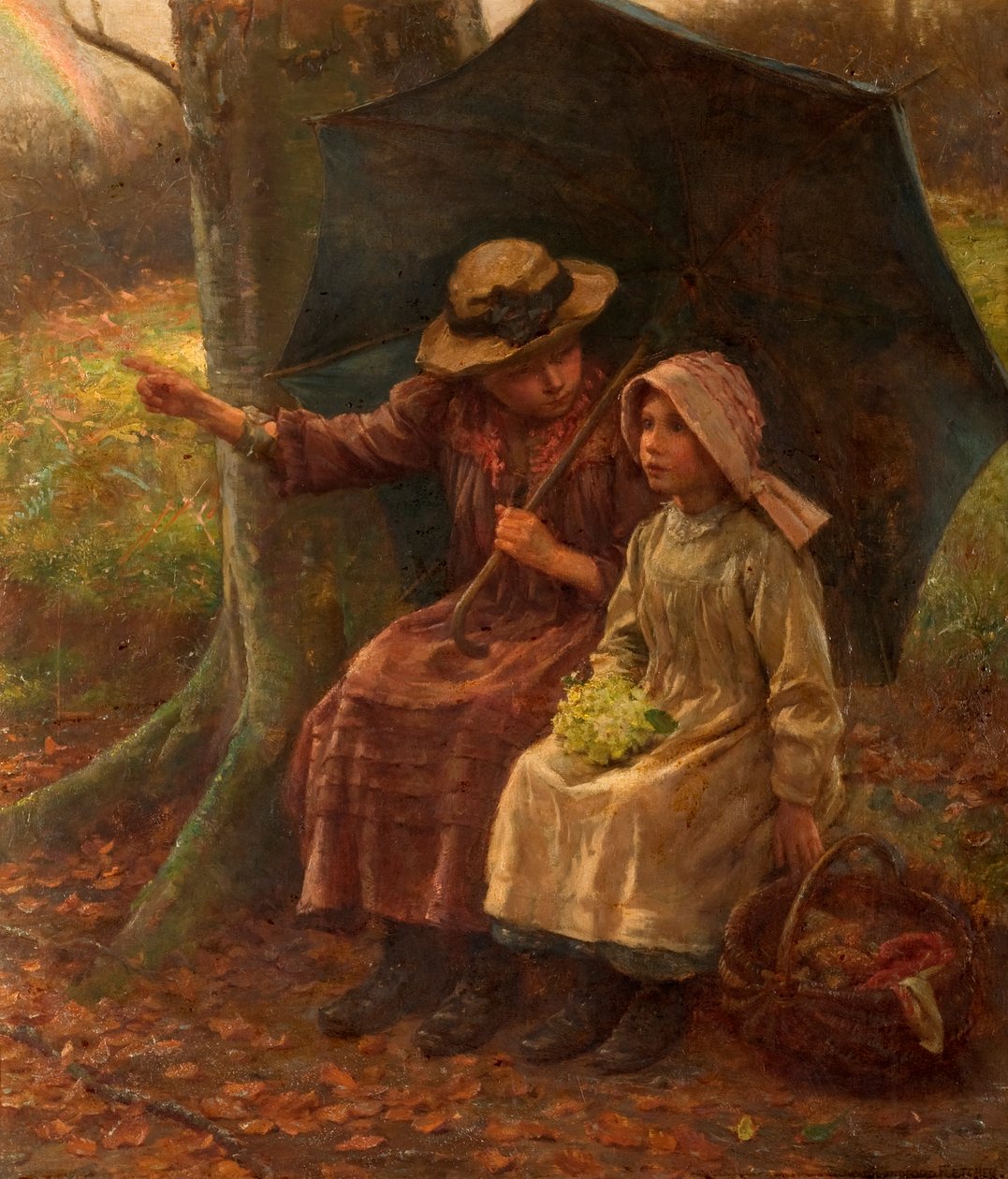 Łuk w chmurach autorstwa William Teulon Blandford Fletcher