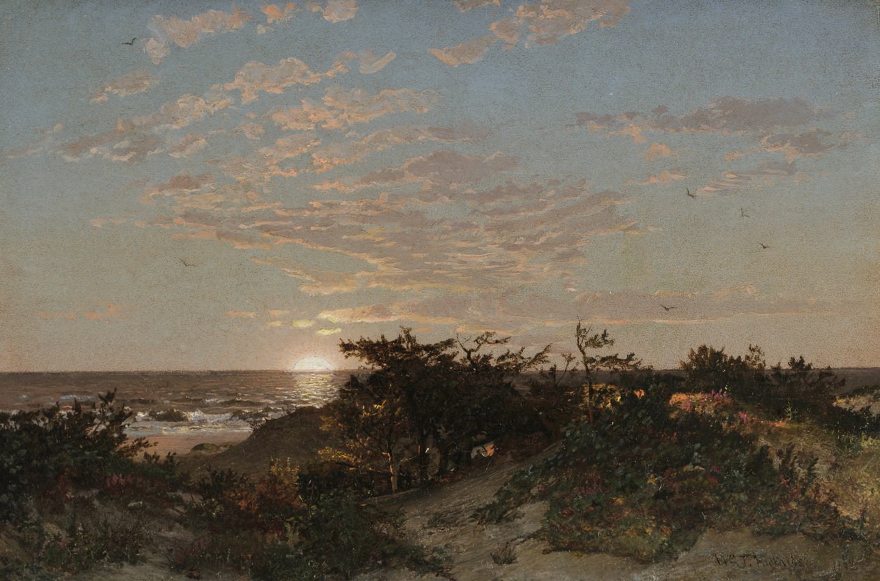 Pejzaż, 1862 (olej na tekturze) autorstwa William Trost Richards