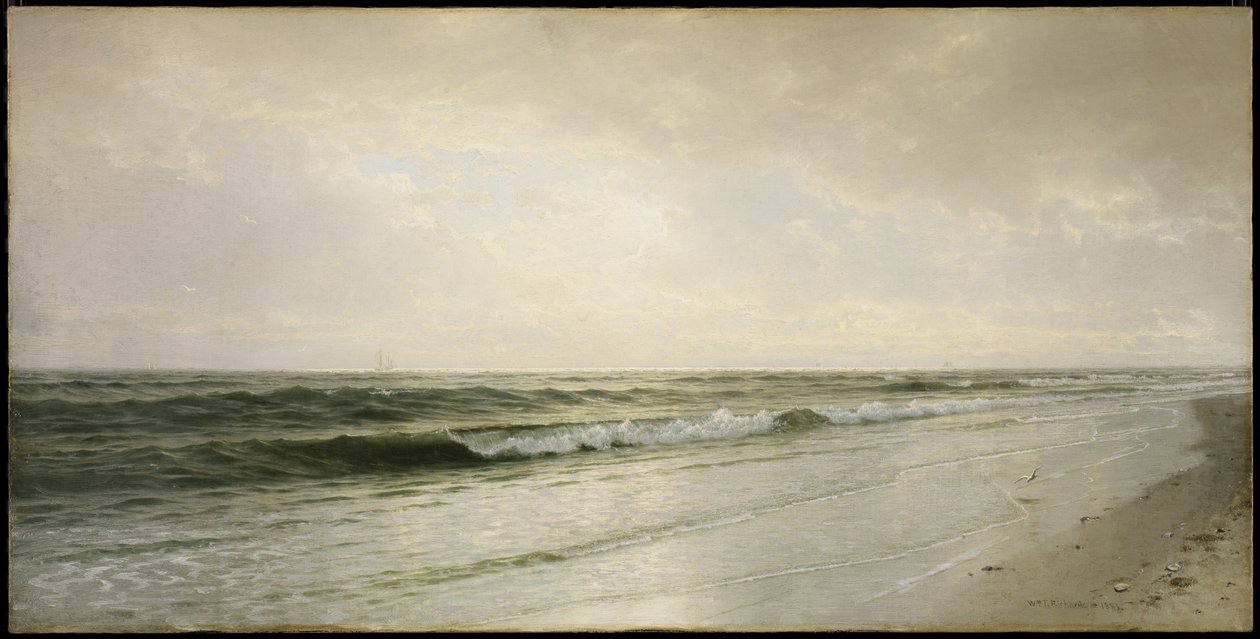 Cichy pejzaż morski, 1883 autorstwa William Trost Richards