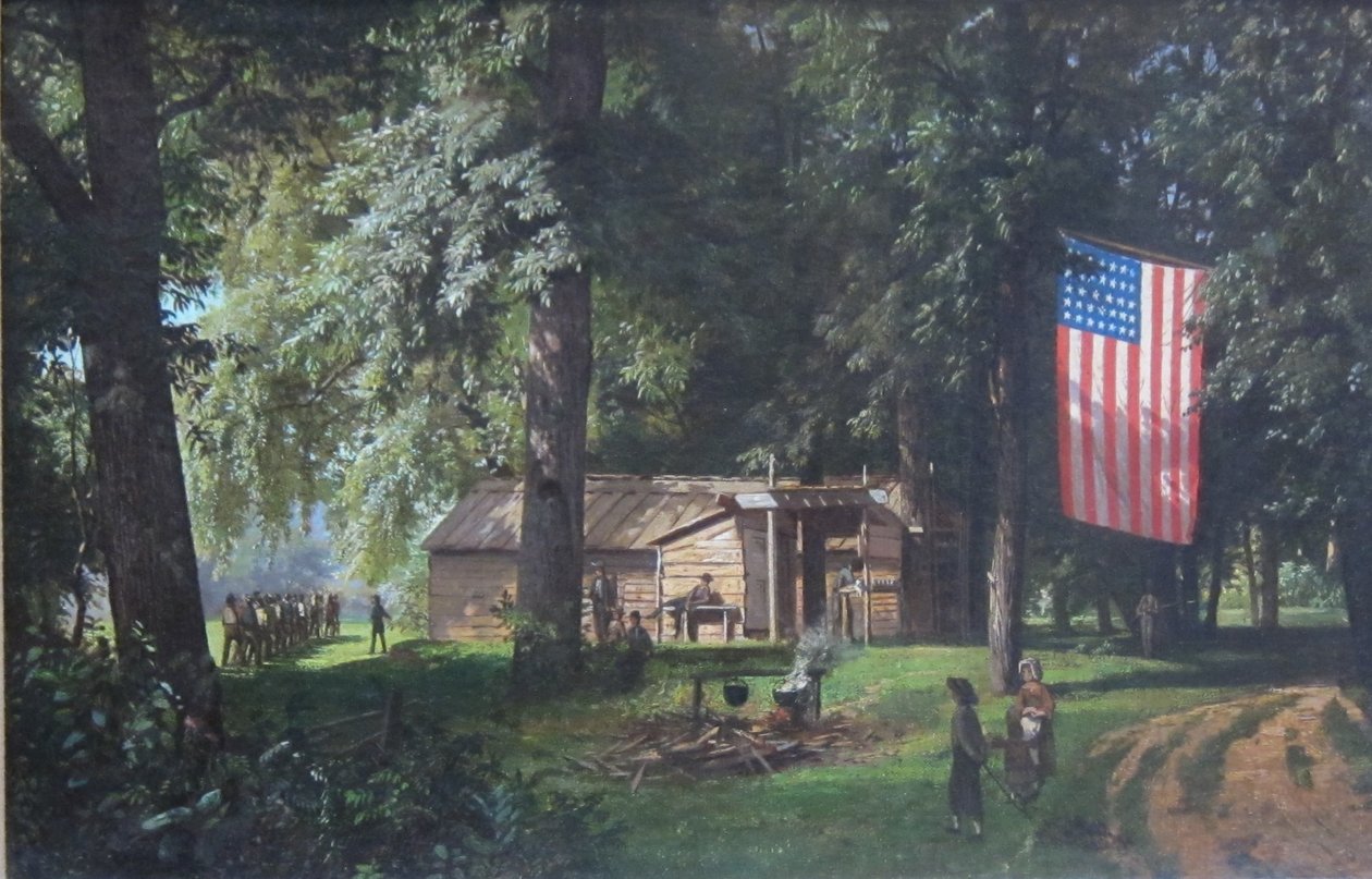Stacja rekrutacyjna Betlejem autorstwa William Trost Richards