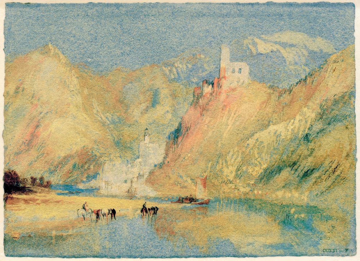 Zamek Beilstein i Metternich autorstwa Joseph Mallord William Turner
