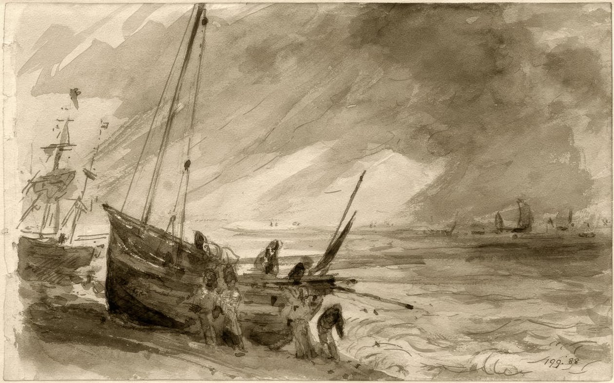 Wybrzeże w Brighton autorstwa Joseph Mallord William Turner
