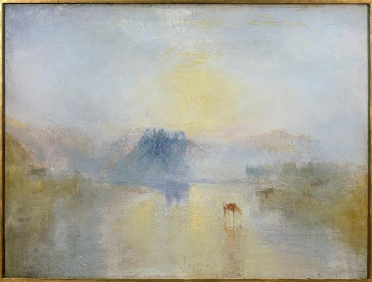 Zamek Norham, wschód słońca autorstwa Joseph Mallord William Turner