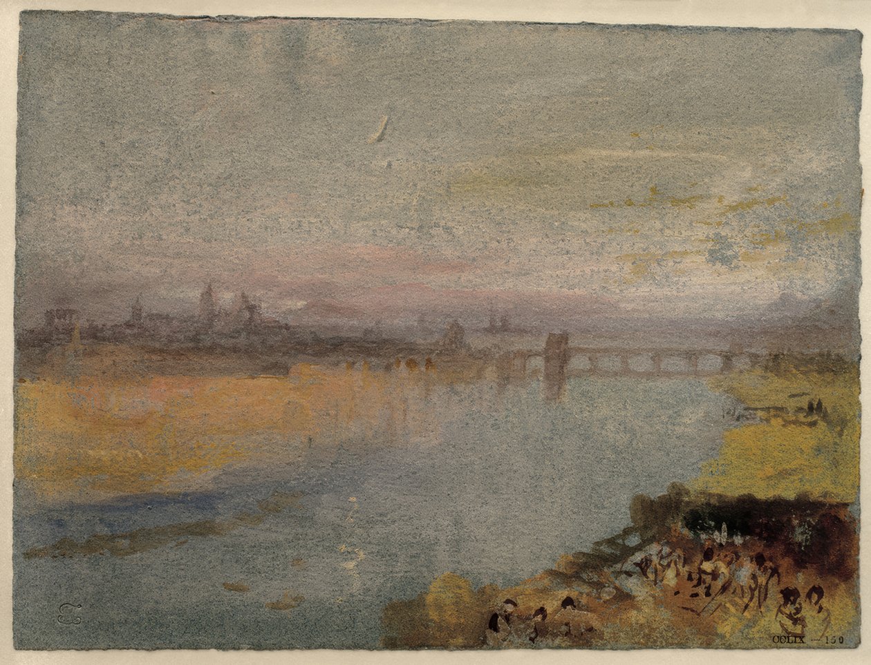 Trewir widziany z zachodu autorstwa Joseph Mallord William Turner