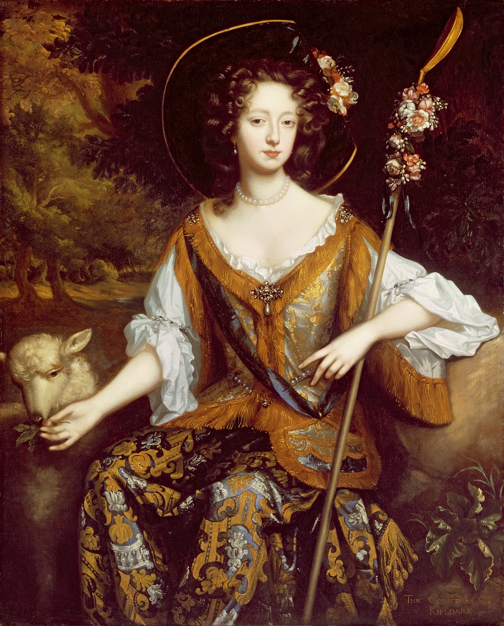 Elizabeth Jones, hrabina Kildare, c.1684 autorstwa William Wissing or Wissmig