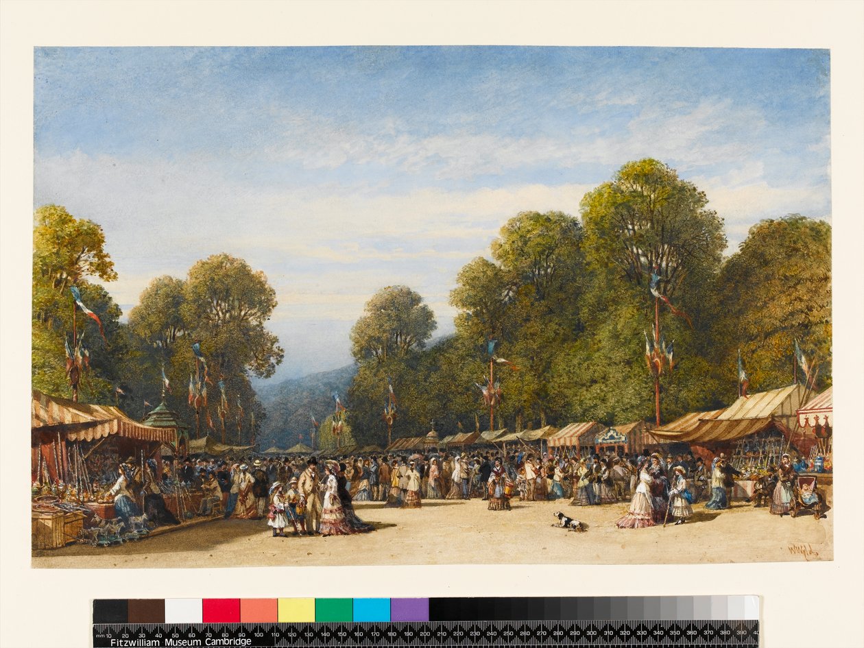 Festiwal w St. Cloud, ok. 1860 (wc i gwasz na papierze) autorstwa William Wyld