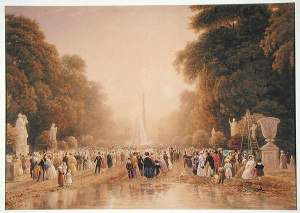 Tuileries, ok. 1840 (wc i gwasz na papierze) autorstwa William Wyld