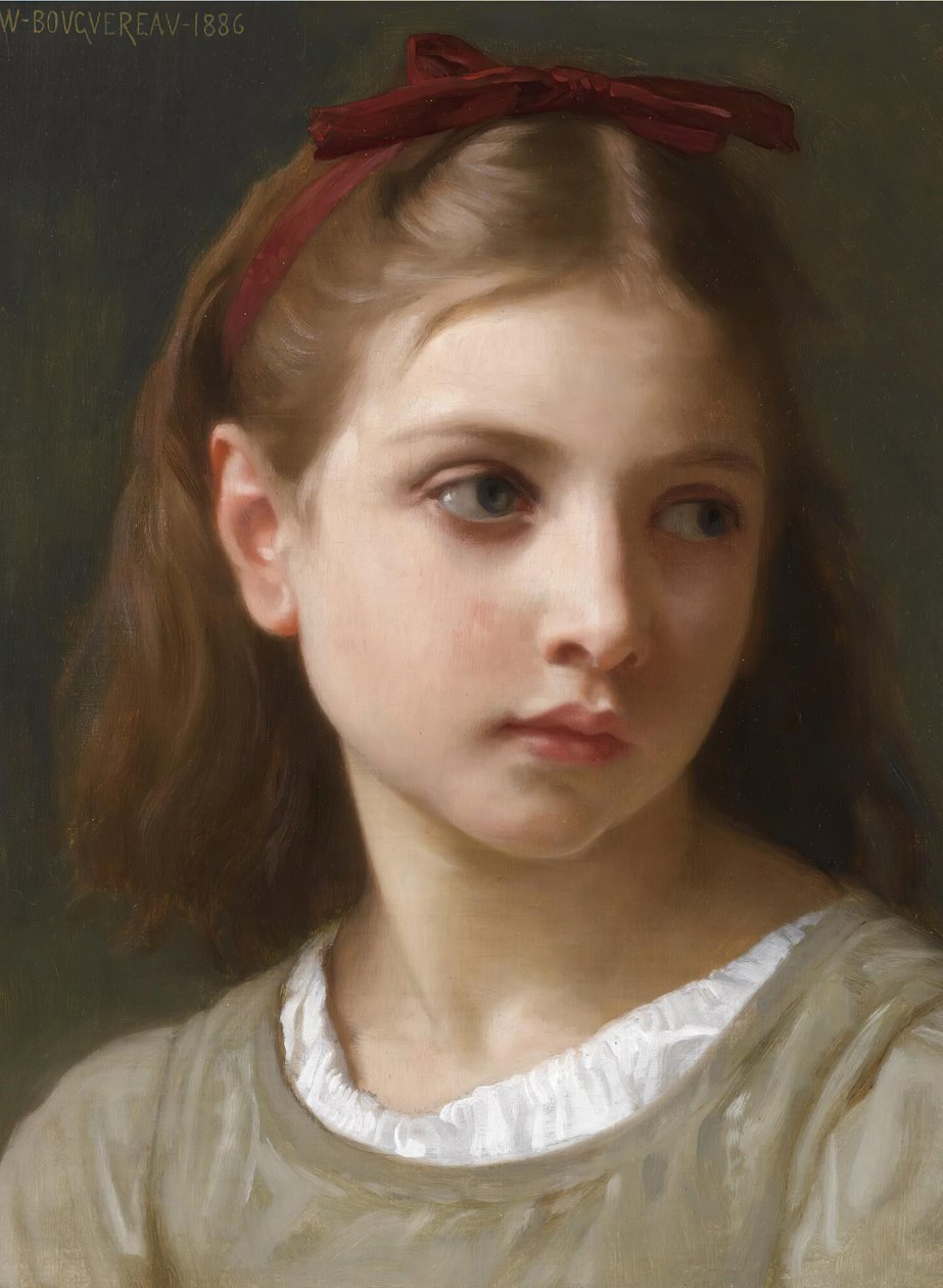 Portret małej dziewczynki autorstwa William Adolphe Bouguereau