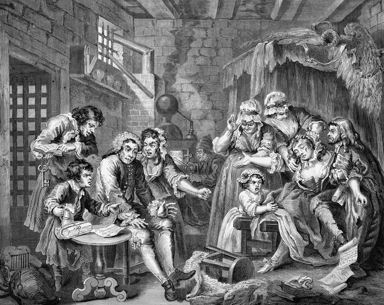 Postęp grabie autorstwa William (after) Hogarth