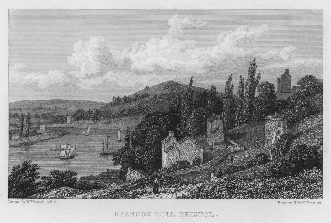 Brandon Hill, Bristol (grawerowanie) autorstwa William (after) Westall