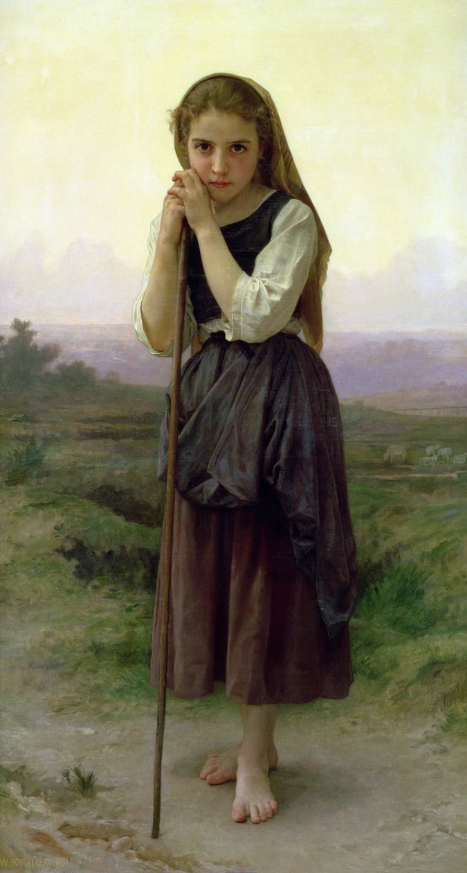 Mała Pasterka, 1891 autorstwa William Adolphe Bouguereau