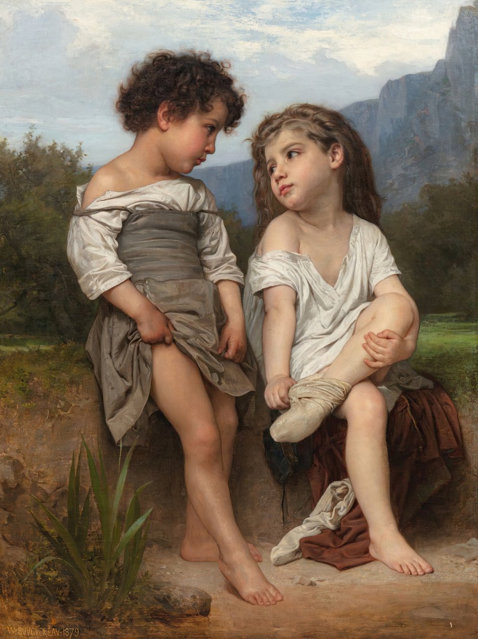 Na skraju potoku autorstwa William Adolphe Bouguereau