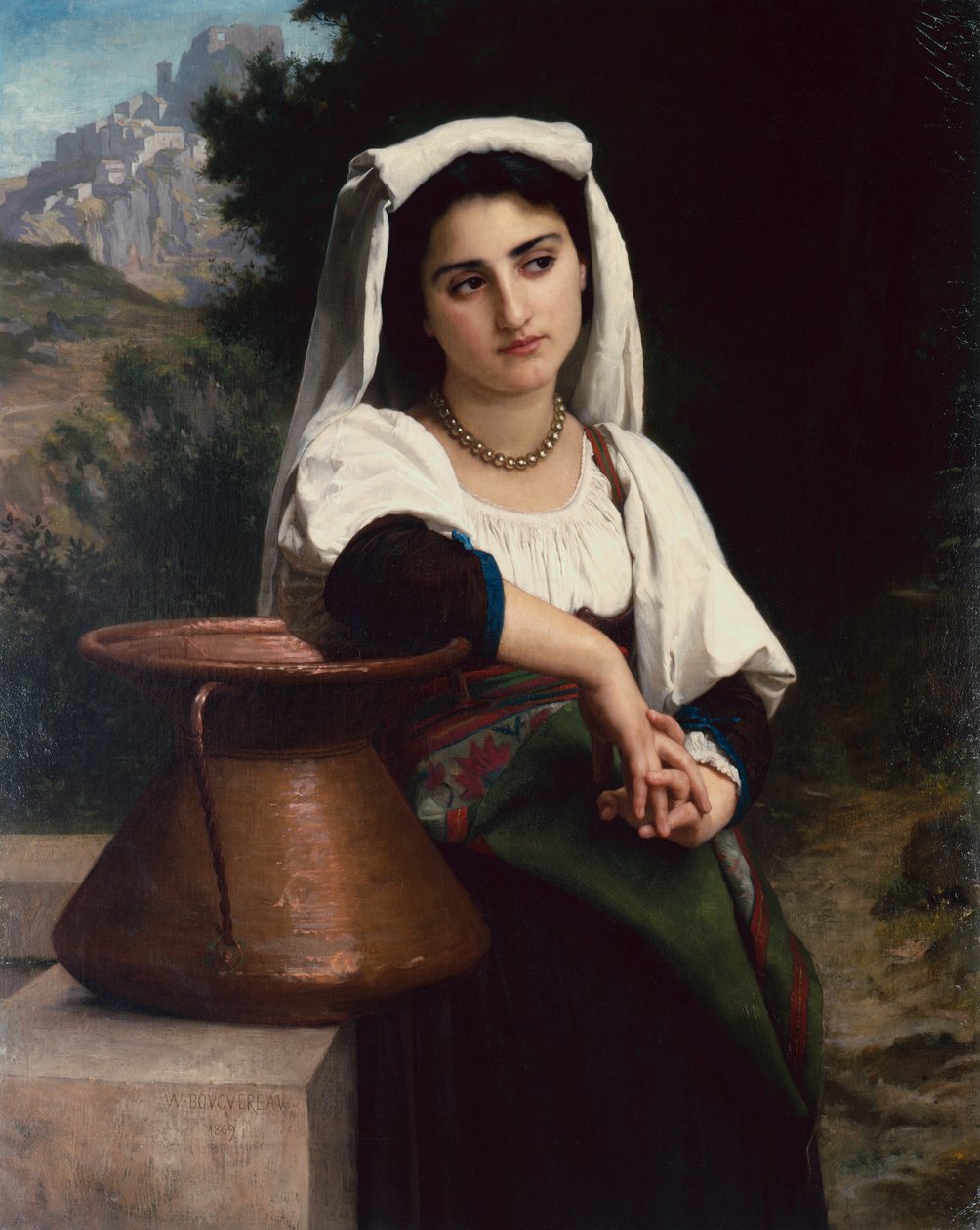 Włoszka przy fontannie autorstwa William Adolphe Bouguereau