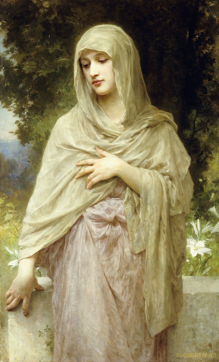 Medytacja, 1902 autorstwa William Adolphe Bouguereau