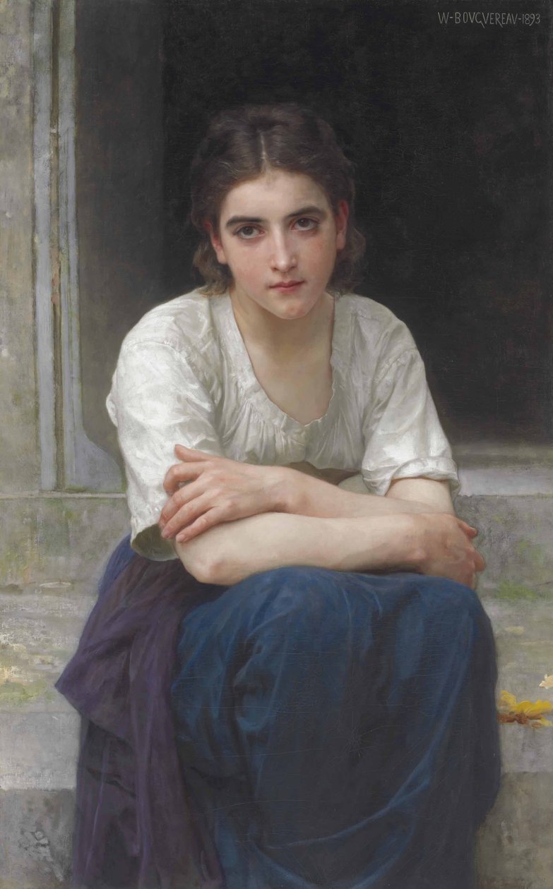 Zaduma na progu autorstwa William Adolphe Bouguereau