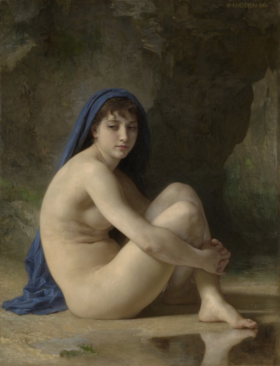 Siedzący akt, 1884 autorstwa William Adolphe Bouguereau