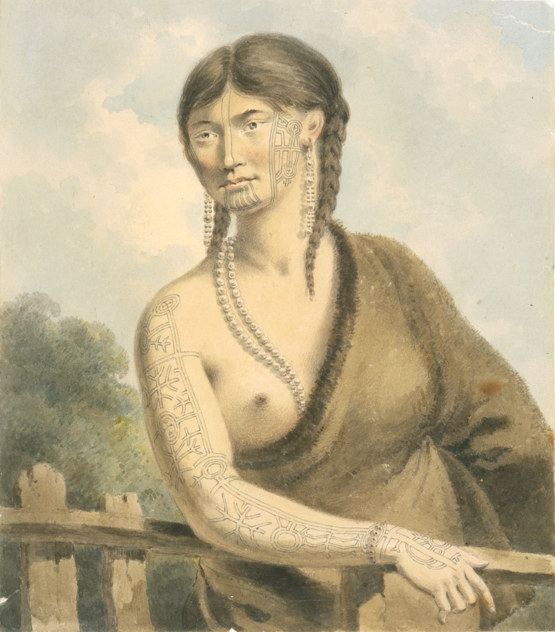 Kobieta wytatuowana autorstwa William Alexander