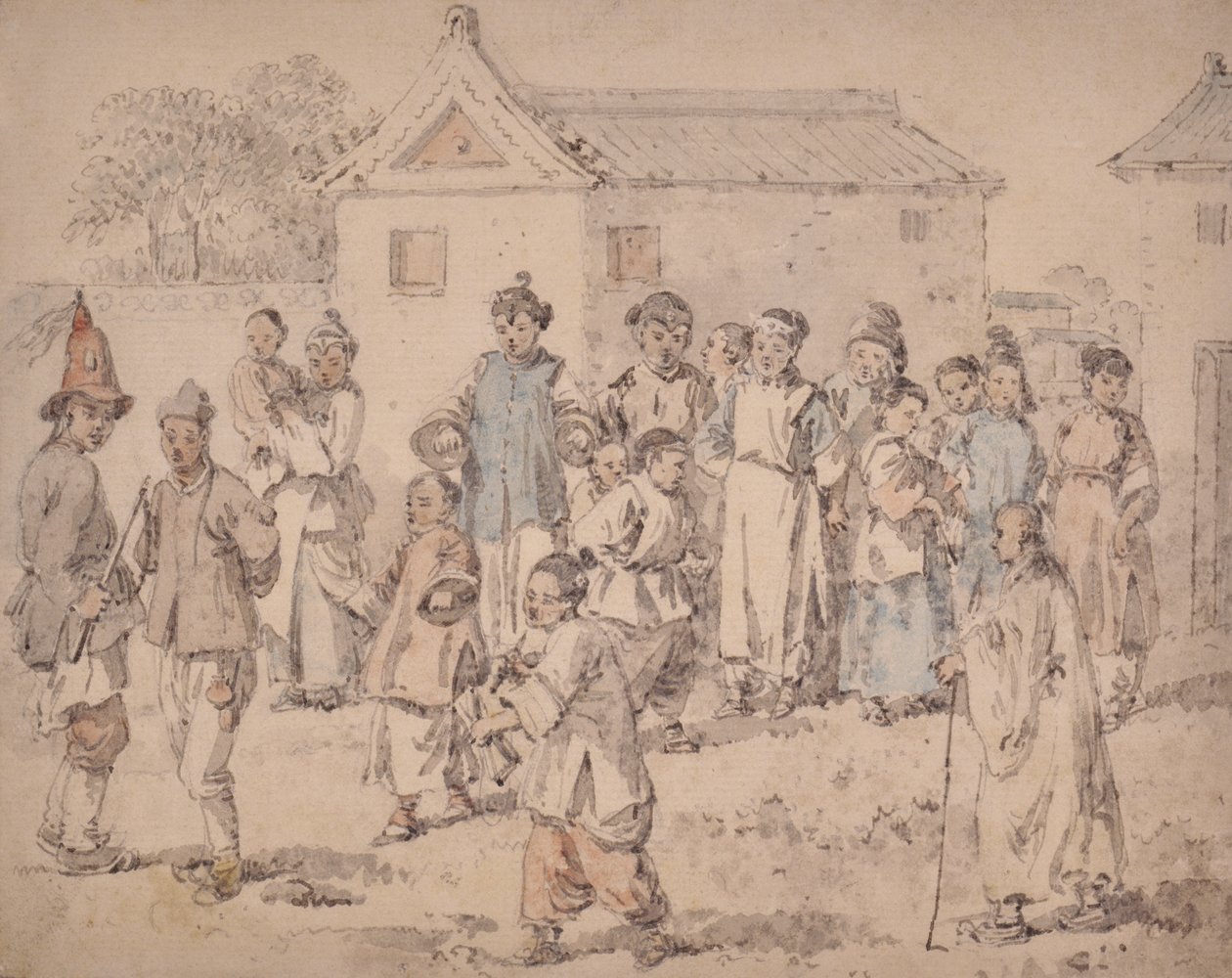 Grupa Chińczyków autorstwa William Alexander