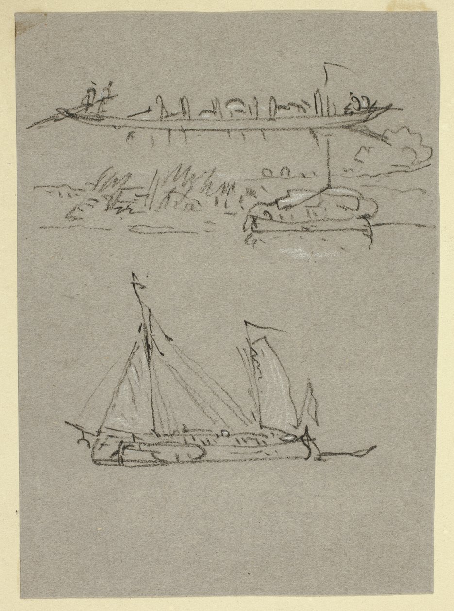 Sceny rzeczne autorstwa William Alfred Delamotte