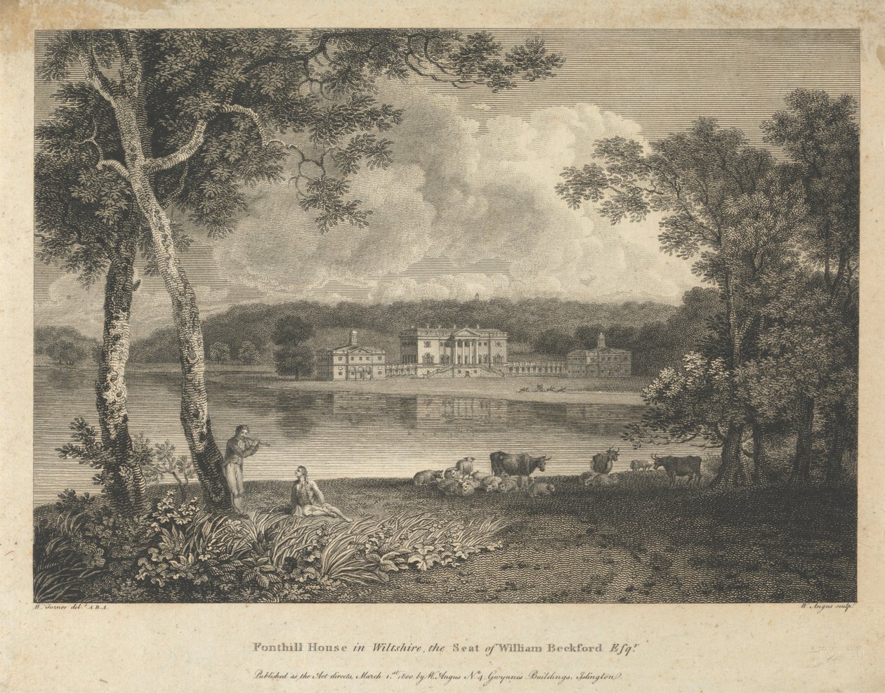 Fonthill House, Wiltshire autorstwa William Angus