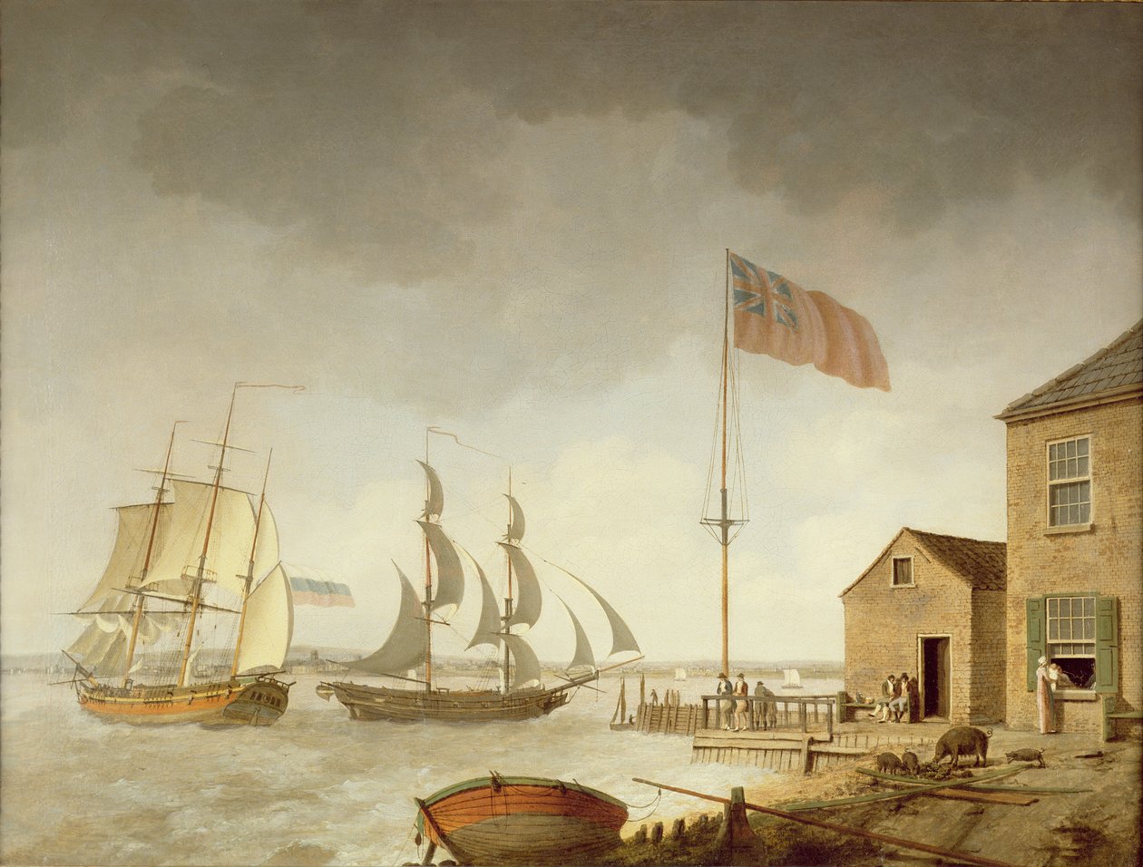 Baltic Trader u wybrzeży Paull, Hull autorstwa William Barton