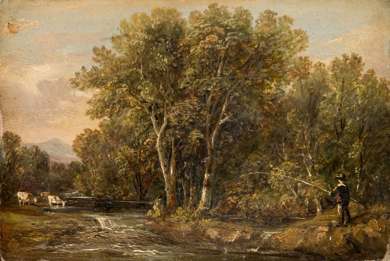 Zalesiony krajobraz, 1851. autorstwa William Bath
